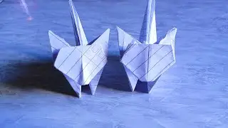 Tutorial buat origami Kucing dari kertas tulis‼️🔥