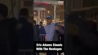 Eric Adams SHUTS DOWN protesters. NYC&rsquo;s Mayor stands with the Israeli hostages  #israel