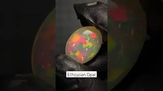 Ethiopian mined Opal with Red flash! #opal #gemology