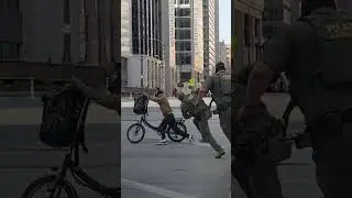 US immigration officers fail to catch delivery rider who taunted them