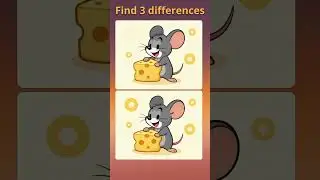 Find 3 Differences &ndash; Spot the Difference Challenge #Shorts Only Sharp Eyes 👀