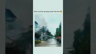 Why pulse water on electrical pole fires? #viral #trending #shorts