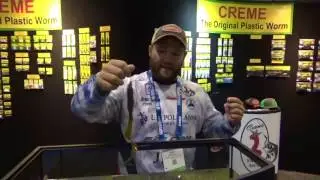 BIG BASS baits Creme Lure Coachwhip and Stubborn Grub iCast2017