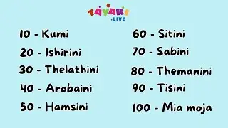 Learn Swahili online | Count from 1-100 in Swahili