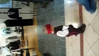 Daxton G walking through the mall