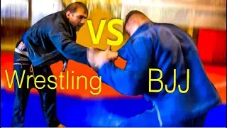 3x State Champ Wrestler VS BJJ Blue Belt wrestler!! Who Wins in the GI??