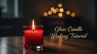 How to make a glass candle at home 🕯 | Tutorial video #candlelight 