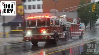 Quincy Fire Truck Responding | Ladder 2