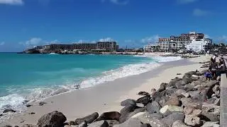 Sunset Beach Bar 28 th january after hurricane Irma St Martin