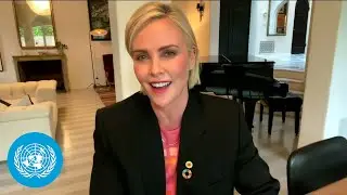 Charlize Theron (UN Messenger of Peace) at the 2021 high-level meeting on HIV/AIDS