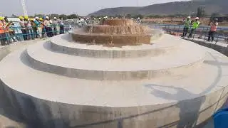 Water commissioning in Koppal water supply project, Karnataka, L&T Construction