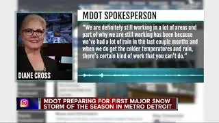 MDOT preparing for first major snow storm of the season in metro Detroit