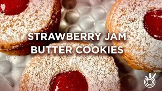 How to make Strawberry Jam Butter Cookies for Christmas - a special recipe!