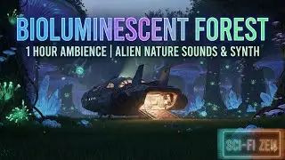 Alien Planet Sleep Sounds 🌿 | 432Hz Bioluminescent Forest Ambience (1 Hour)