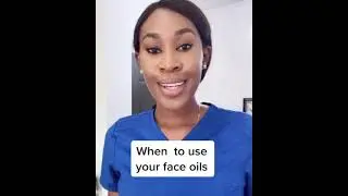 How to Use Face Oils |Before or After Moisturizing | Skincare for Black Skin  #shorts #youtubeshorts