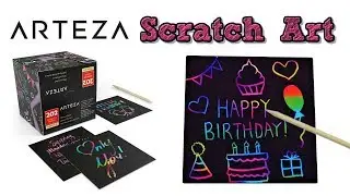 DIY Scratch Off Art Greeting Card Messages Notes ✨