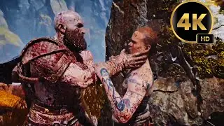 God of war // Kratos vs The Stranger full fight in 4k.