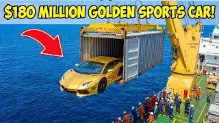 We found a $180,000,000 Golden Sports Car Beneath the Underwater World!