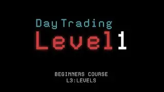Beginner's Course L3: LEVELS (LEVEL 1 Day Trading)