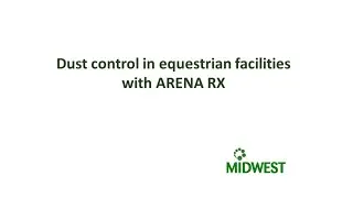 Dust control equestrian facilities ENVIROKLEEN / ARENA RX