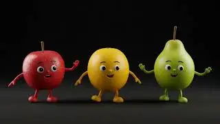 Baby Party Sensory - Dancce Fruit Sensory Party Smoothie  Animation Happy Holidays Kids🍉🥕 🍌
