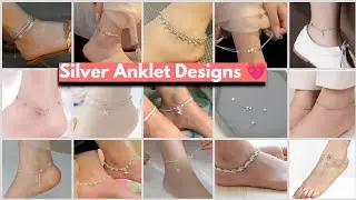 silver anklet design || best silver anklet design