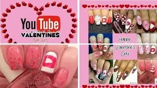 YouTuber Valentine's Day Nail Art Collab// threesixtynailsTV