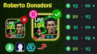 Roberto Donadoni 104 BEST TRAINING with Booster, Max Level, Player Progression eFootball 2026