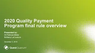 CMS explains QPP 2020 final rule