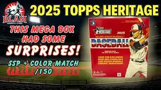 We Pulled a SSP & Color Match #d /150!! - 2025 Topps Heritage Mega Box #baseballcards #mlb #topps
