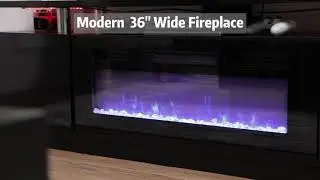 AMERLIFE Fireplace TV Stand with 36