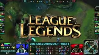C9 vs TiP (LCS 2016 NA W8D2)