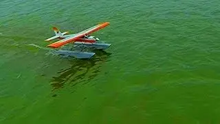 My Hangar 9, Easy Fly 40's Maiden Flight on Floats as ELECTRIC! - October 6th, 2013