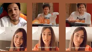 Sebastián Yatra hablando con Tini , cantando 