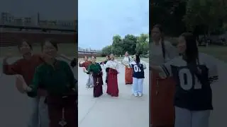 wings avec les danseuses tib&eacute;taines &agrave; Paris 🤍 #tibetan #paris #gorshey #dance #wings