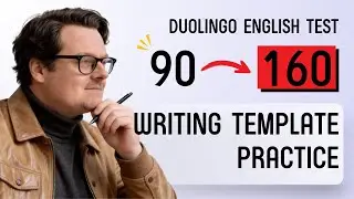 Most Duolingo Test Takers Write This Wrong | Fix It in 3 Mins | Writing Template Practice  #duolingo