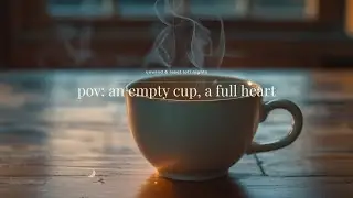 🌙 pov: an empty cup, a full heart | unwind & reset lofi nights