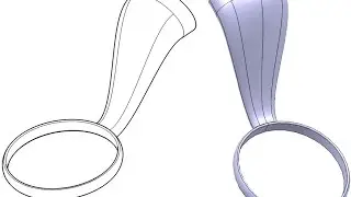 CATIA v5 surface modeling of a cup holder