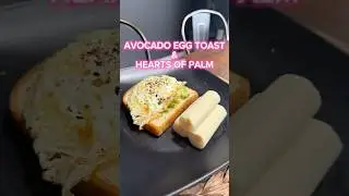 AVOCADO EGG TOAST WITH HEARTS OF PALM #breakfastfood #food #mealprep