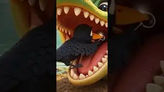 Bedtime Story: The Crocodile and the Crow - A Funny Moral Story for Kids