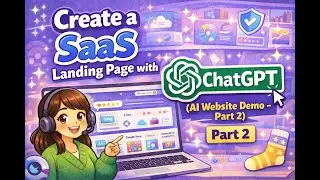 Создайте целевую страницу для SaaS-сервиса с помощью ChatGPT (демонстрация веб-сайта с использова...