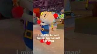 I meet Bomberman! 💣 Konami Gaming booth G2E 2025
