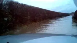 Dorset floods in an hdj80 landcruiser