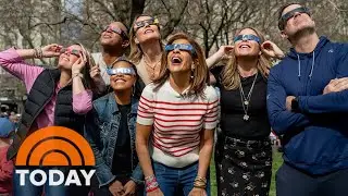 TODAY anchors witness solar eclipse at New York City watch party