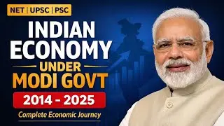 Indian  Economy under Modi Govt ( 2014-2025) Complete Geo Economics Journey and Analysis 