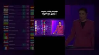 Finland gives points to Ireland instead of Israel! #esc #eurovision #esc2024 #eurovision2024