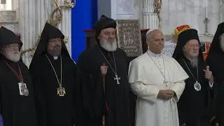 Pope Leo XIV meets local church leaders in Istanbul | AFP