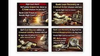 🚨 High Court Alert | Bank Loan Fraud Par Bada Faisla 🚨Kya sirf bank ka paisa wapas kar dene 