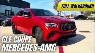2025 Mercedes GLE AMG Coupe in Stunning Red | Walkaround 