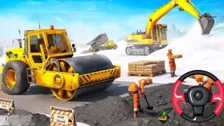 500 forklifter truck loading trucks simulator android gameplay - construction duty
